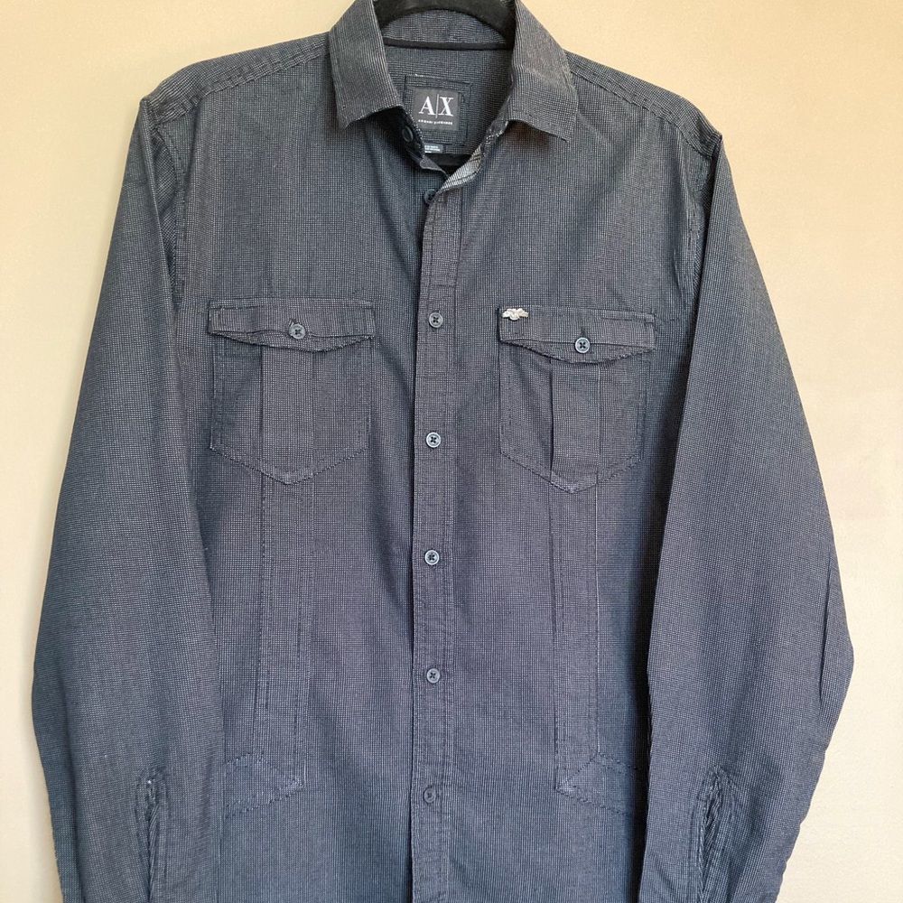 Armani Exchange Button-Dow Long Sleeve Casual Shirt - Size M